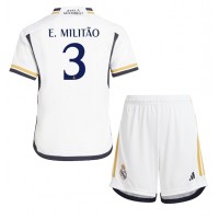 Real Madrid Eder Militao #3 Replica Home Minikit 2023-24 Short Sleeve (+ pants)